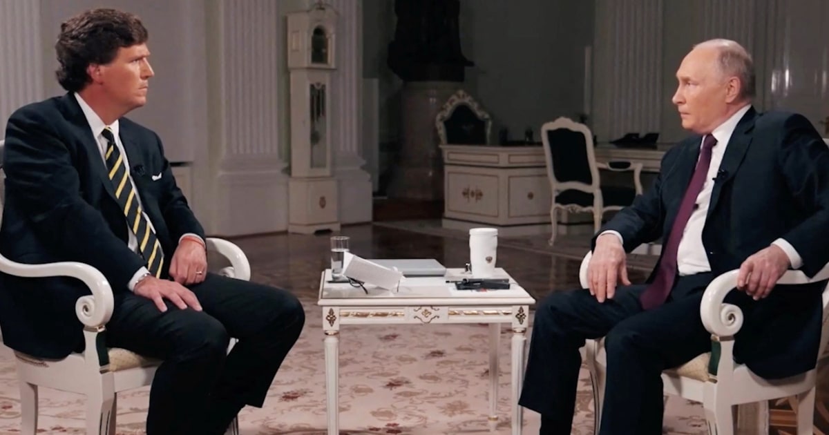 أجرى تاكر كارلسون مقابلة مع الرئيس الروسي فلاديمير بوتين | الشرق برس